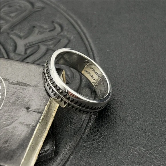 Silver Geometric Ring unisex